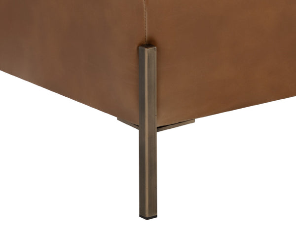 KAEL STORAGE BENCH - TOBACCO TAN