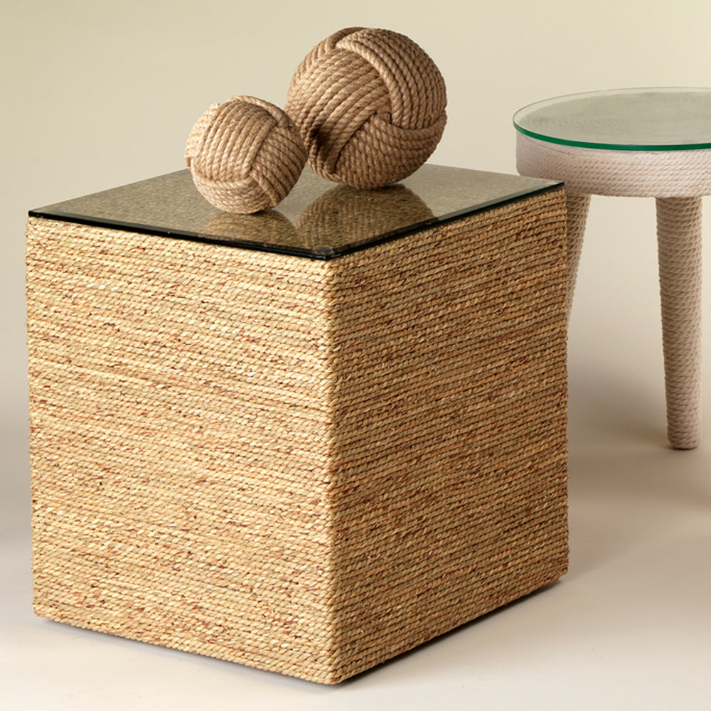 Captain Seagrass Square Side Table