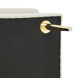 Marsha KD Velvet Bench, Dainty Cream