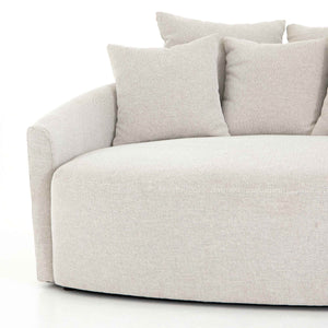 Chloe Media Lounger in Delta Bisque