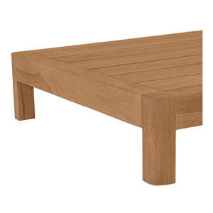 Moe's Enzo Outdoor Side Table Natural Teak