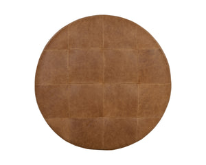 NILDA OTTOMAN - CAMEL LEATHER