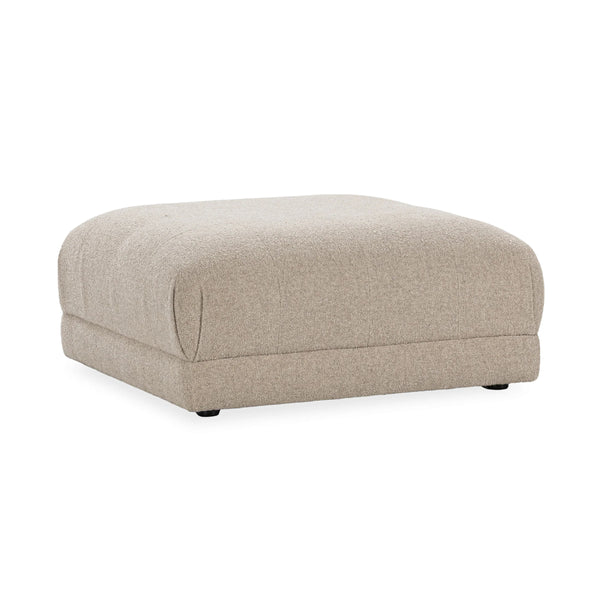 Adalynne Upholstered Square Ottoman in Buttermilk