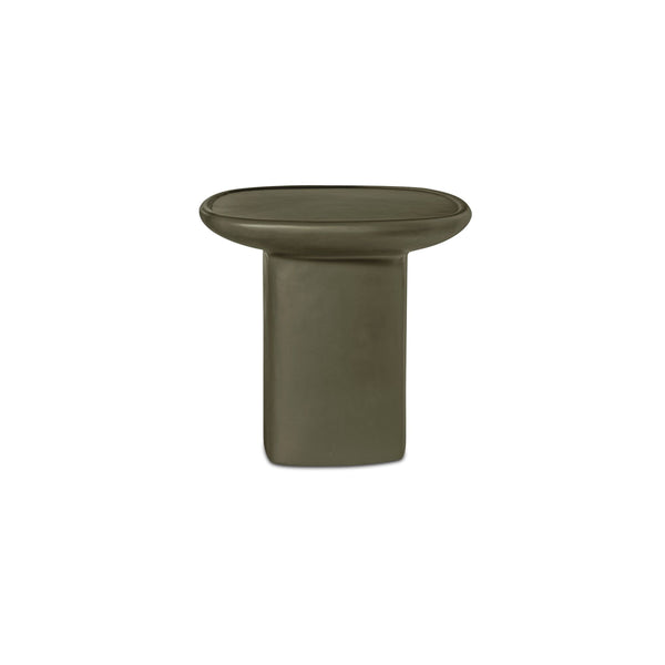 Moe's Manon Outdoor Side Table in Deep Green