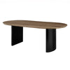 Conway KD 86.5" Oval Dining Table, Walnut