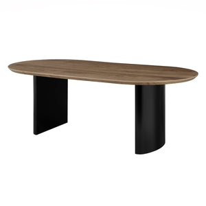 Conway KD 86.5" Oval Dining Table, Walnut 