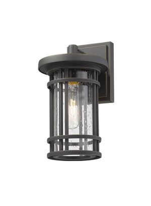 Jordan 1 Light Outdoor Wall Sconce in Oil Rubbed Bronze Finish