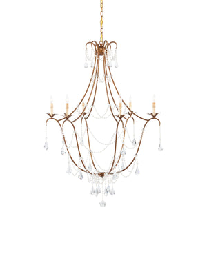 Elizabeth Gold Chandelier In Rhine Gold
