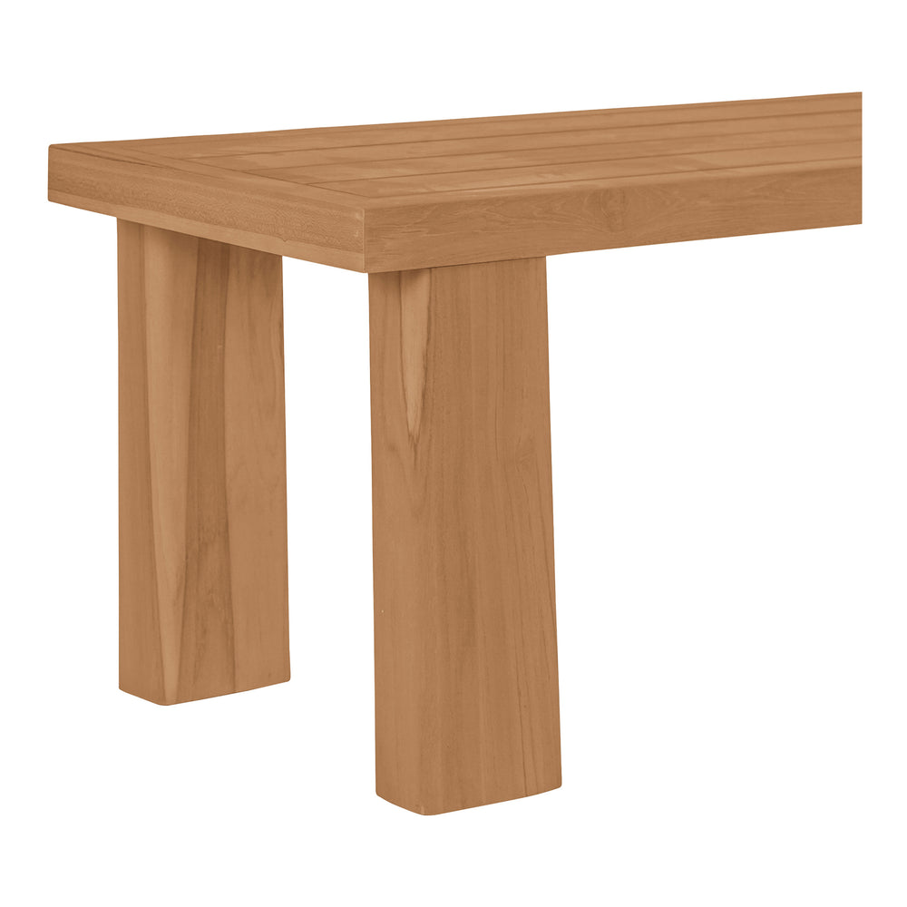 Marina Outdoor Dining Bench Natural Teak