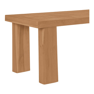 Marina Outdoor Dining Bench Natural Teak