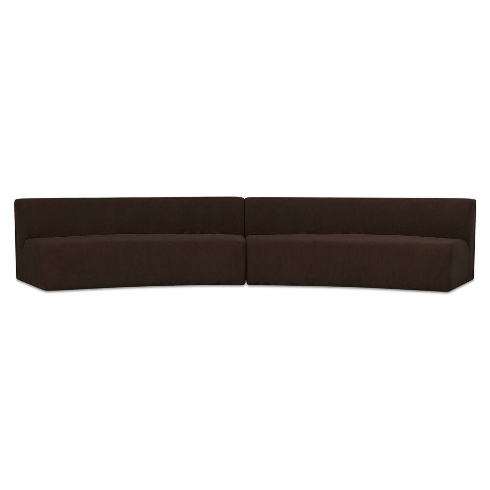 Moe's Naomi 2-Piece Concave Modular Sectional