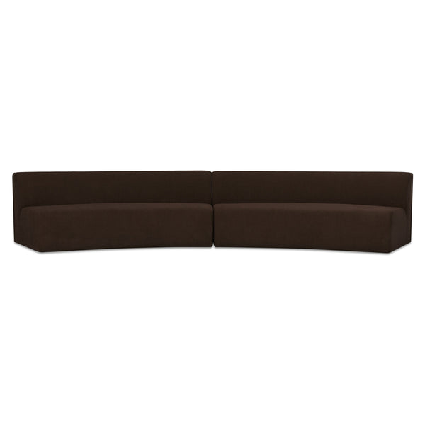 Moe's Naomi 2-Piece Concave Modular Sectional