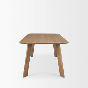 Welborn 72" Light Brown Wood Rectangular Dining Table