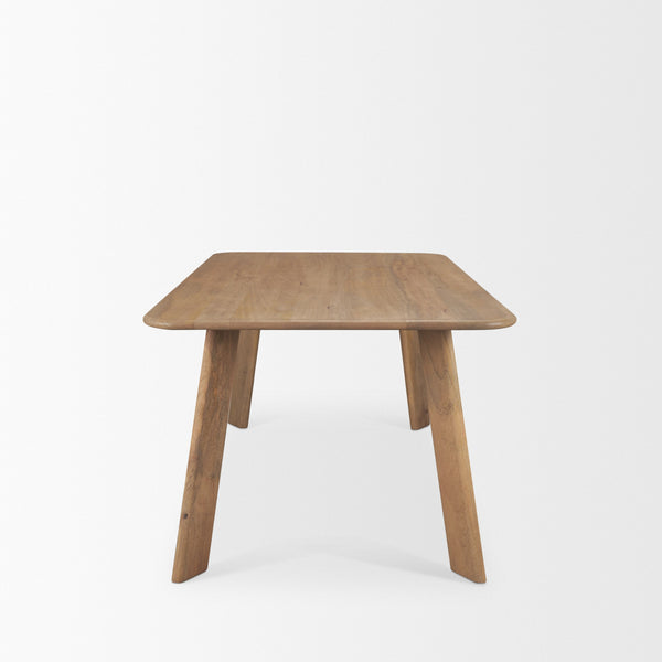 Welborn 72" Light Brown Wood Rectangular Dining Table