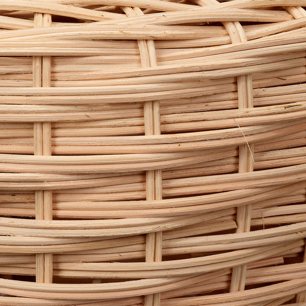 Portobello Rattan Table Lamp with Linen Shade