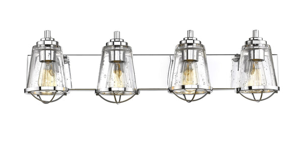 Mariner 4 Light Vanity in Chrome Finish