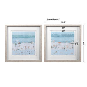 Sea Glass Sandbar Framed Prints