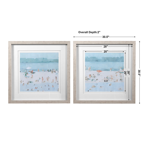 Sea Glass Sandbar Framed Prints