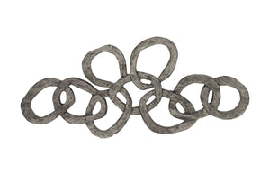 Chain Wall Art, Chamcha Wood, Grey Stone