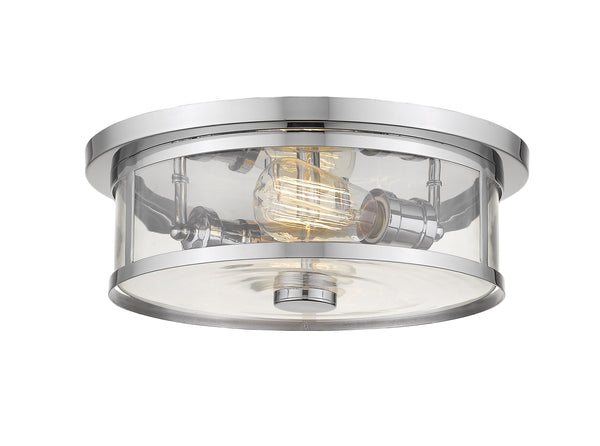 Savannah 2 Light Flush Mount in Chrome Finish