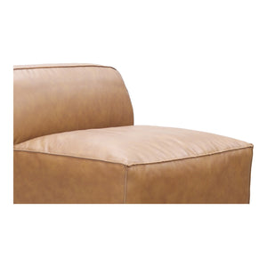 Moe's Form Slipper Chair in Sonoran Tan Leather