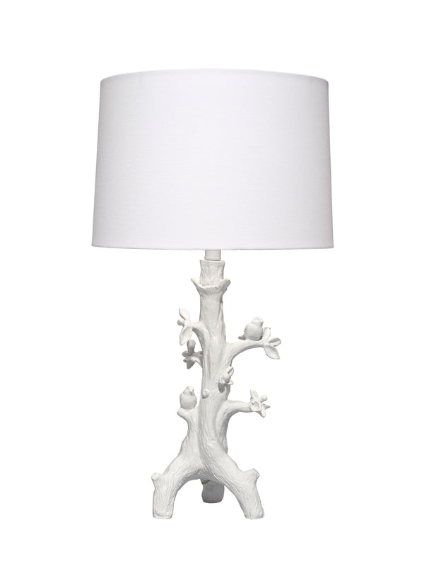 Sycamore Resin Table Lamp with Linen Shade