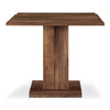 May Cafe Table with Double Square Top in Walnut