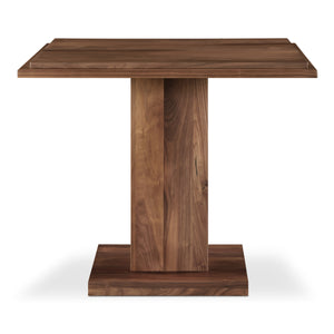 May Cafe Table with Double Square Top in Walnut