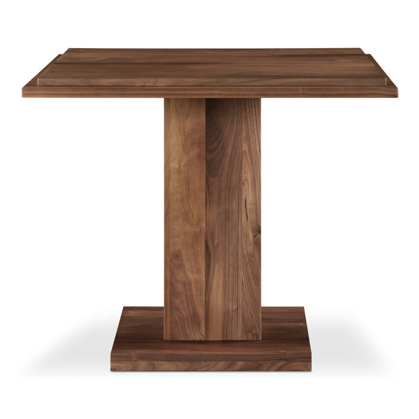 May Cafe Table with Double Square Top in Walnut