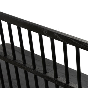 Aspen Large Bench In Black Oak