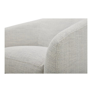 Moe's Oscy Swivel Chair in Splashed White