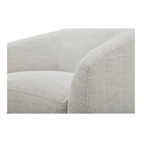 Moe's Oscy Swivel Chair in Splashed White