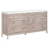 Azure Carrera 6-Drawer Double Dresser