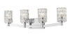 Aubrey 4 Light Vanity in Chrome Finish