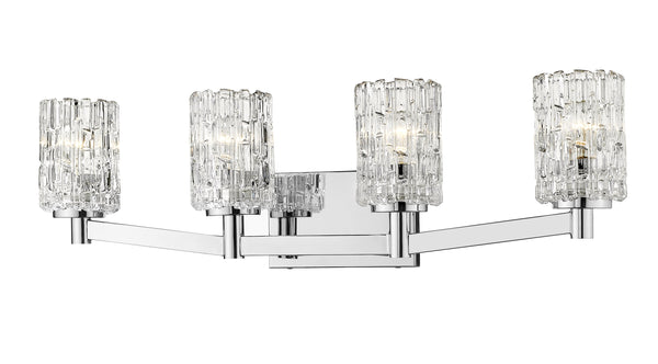 Aubrey 4 Light Vanity in Chrome Finish