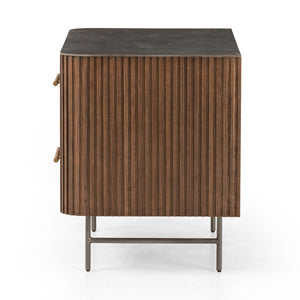 Fletcher Large Nightstand In Terra Brown