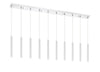 Forest 10 Light Island/Billiard in Chrome Finish
