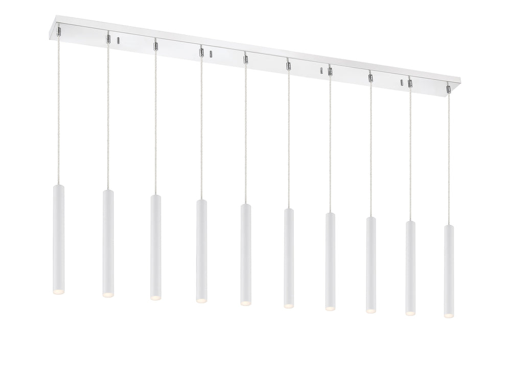 Forest 10 Light Island/Billiard in Chrome Finish