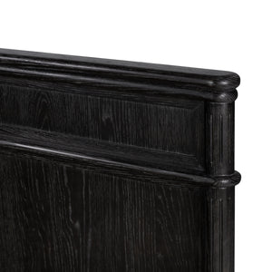 Toulouse Bed In Distressed Black In Queen