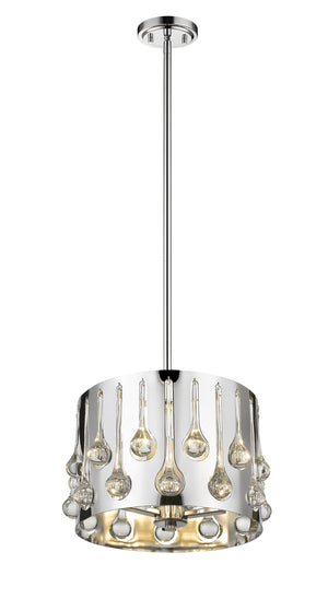 Oberon 3 Light Pendant in Chrome  Finish