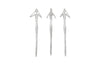 See,Hear,Speak no Evil Set of 3 Silver Leaf, Silver Leaf, Set Of 3