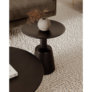 Nels Black Mango Wood End Table
