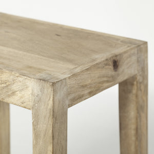 Colony 25" Seat Height Brown Wood Seat & Frame Stool