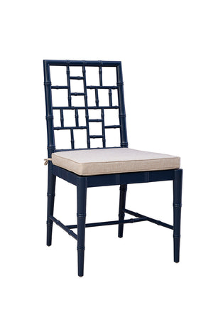 Blue Hugo Side Chair
