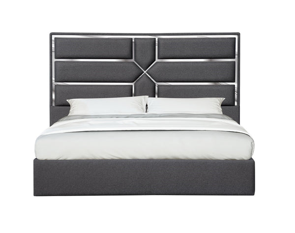 Da Vinci King Bed in Charcoal