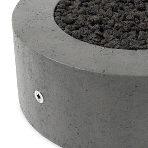 Damian Outdoor Fire Table In Pewter Concrete