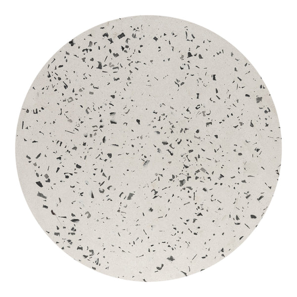 Moe's Lyon Outdoor Stool White Terrazzo