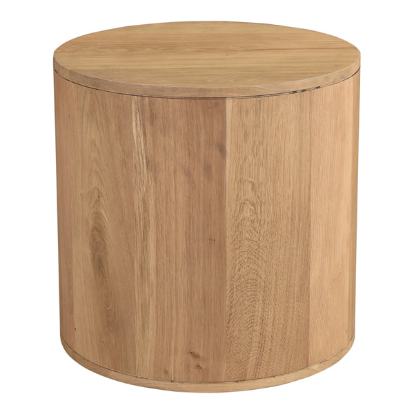 Theo Two Drawer Nightstand in Natural Oak