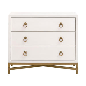 Strand Shagreen 3-Drawer Nightstand