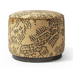 Sinclair Round Ottoman - Balkan Ochre